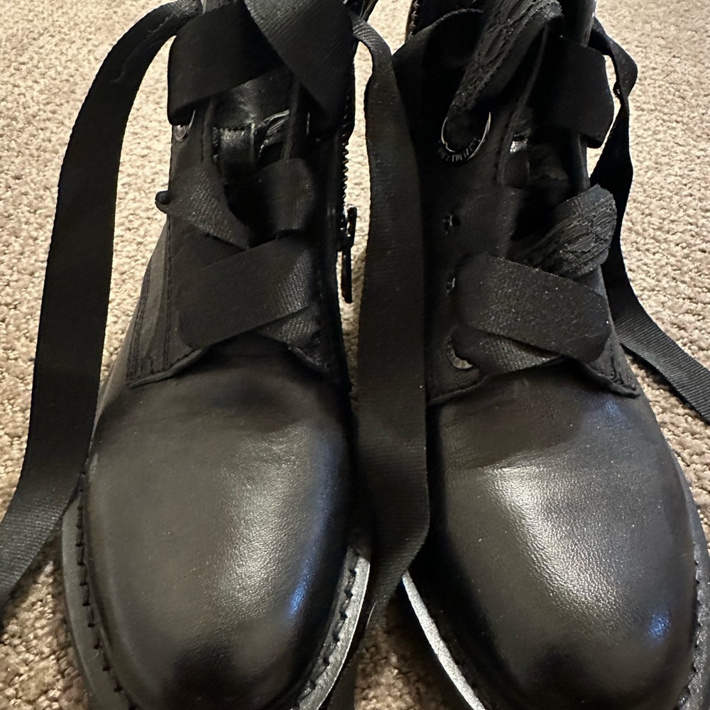 ZADIG & VOLTAIRE black lace-up boots